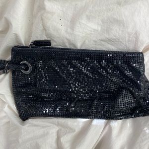 Whiting & Davis Black Wristlet